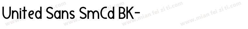 United Sans SmCd BK字体转换